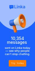 Announce Messages Sent with Linka Animated Vertical Banner