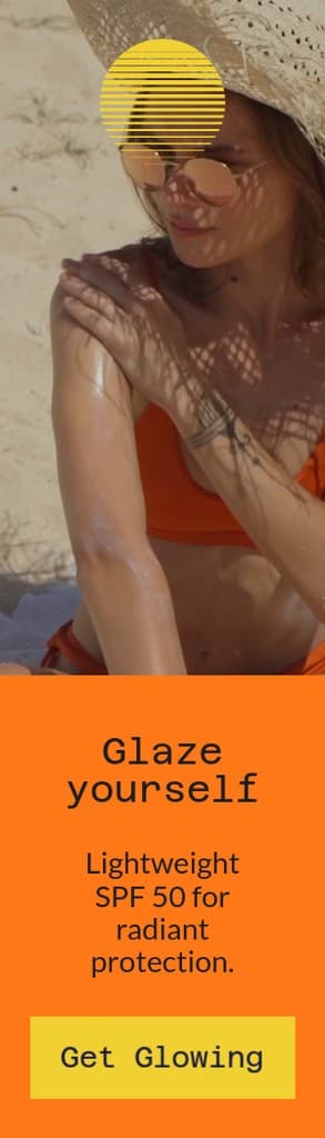 Glaze Beauty Products for Sun Protection Video Portrait