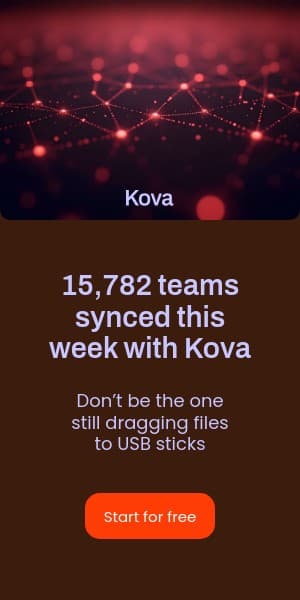 Teams Synced This Week Kova Software Animated Half Page