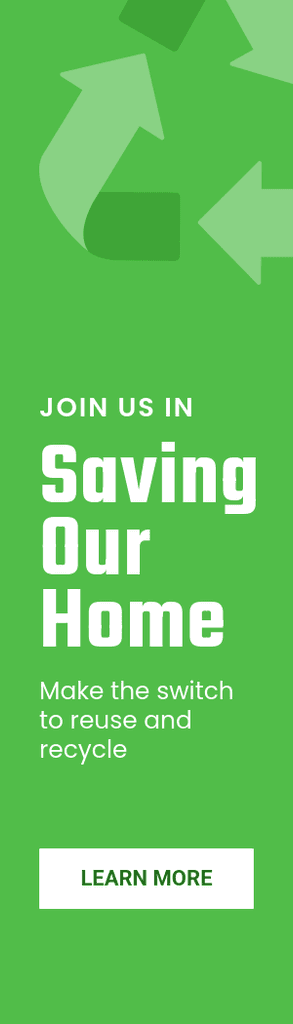 Save our Home and Recycle Earth Day Portrait