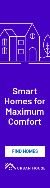 Line Art Smart Homes Wide Skyscraper