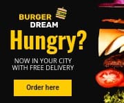 Free Burger Delivery in Your City Small Rectangle