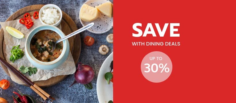 Save Money with Dining Deals Facebook Cover