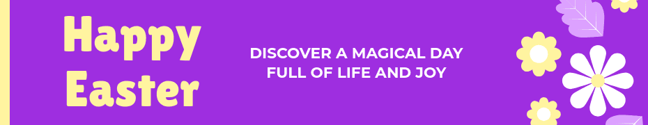 Happy Magical Easter Day Top Banner