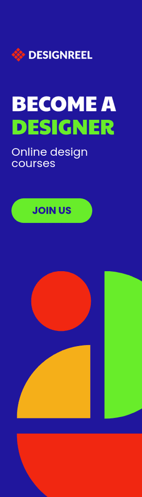 Become a Designer Colorful Online Courses Portrait