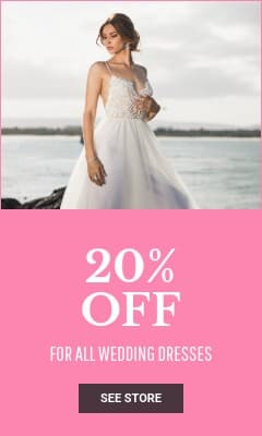 Discount on All Wedding Dresses Vertical Rectangle
