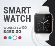 White Wonlex Smart Watch Small Rectangle