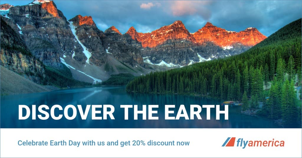 Travel and Discover Earth Day Facebook Sponsored Message