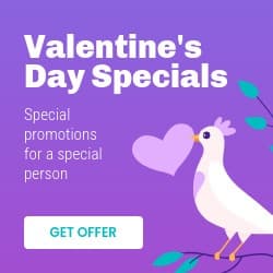 Valentine's Day Dove Specials Square