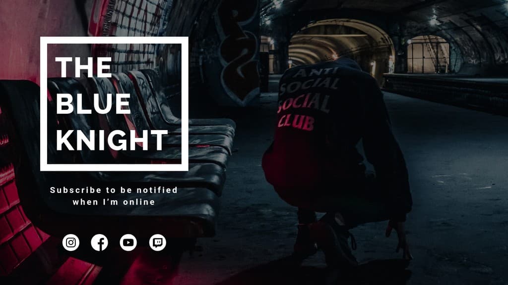 TheBlueKnight Twitch Video Cover Twitch Video Player Banner