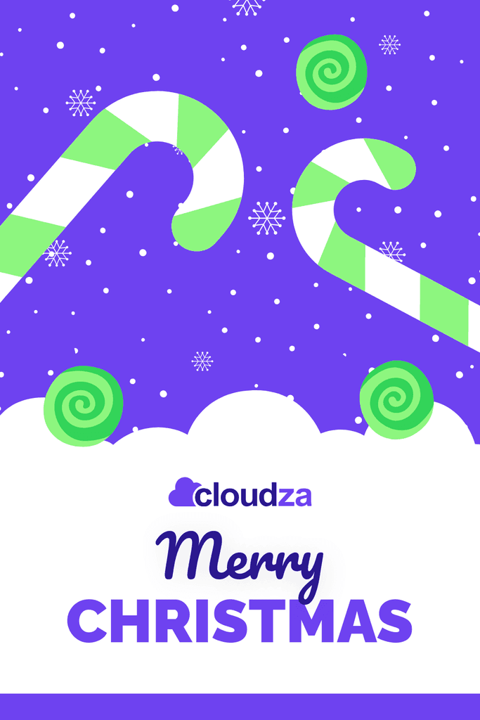 Merry Christmas Vintage Snow and Candies