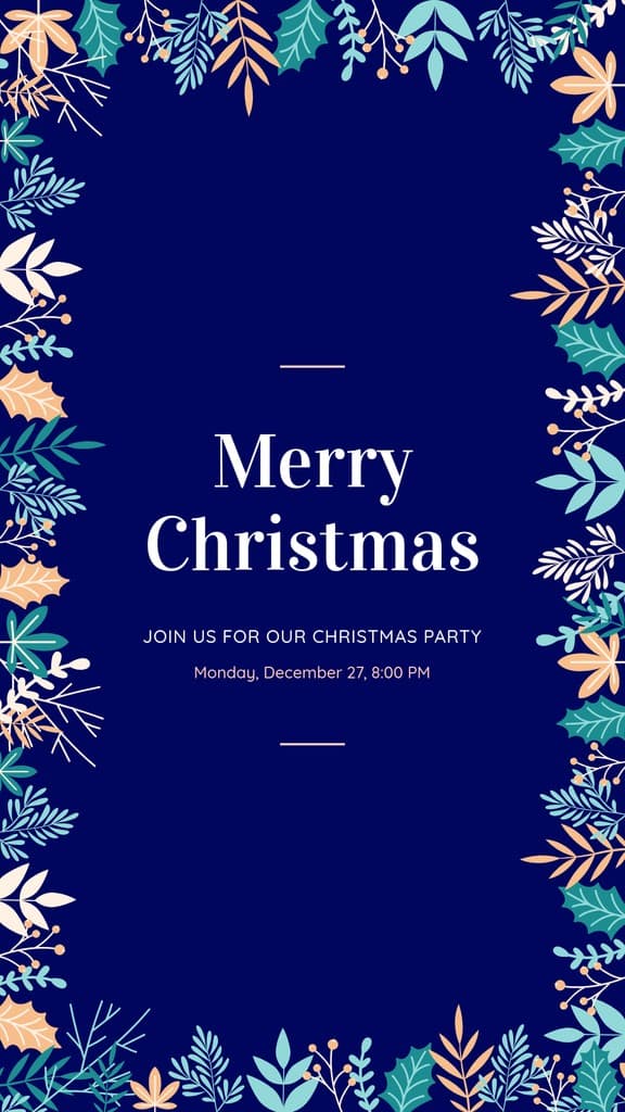 Our Christmas Party Holiday Leaves