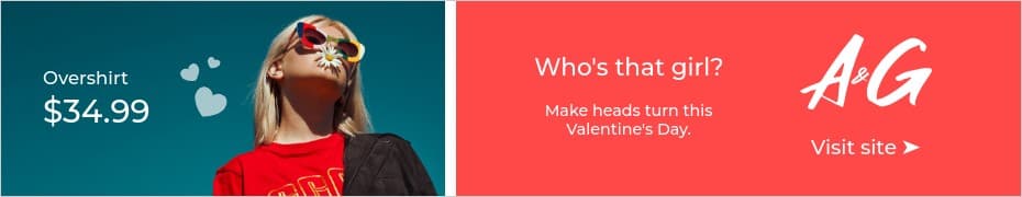 Make Heads Turn This Valentine's Day Top Banner