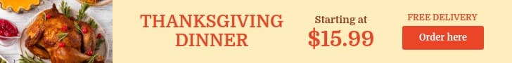 Thanksgiving Dinner Free Delivery Leaderboard