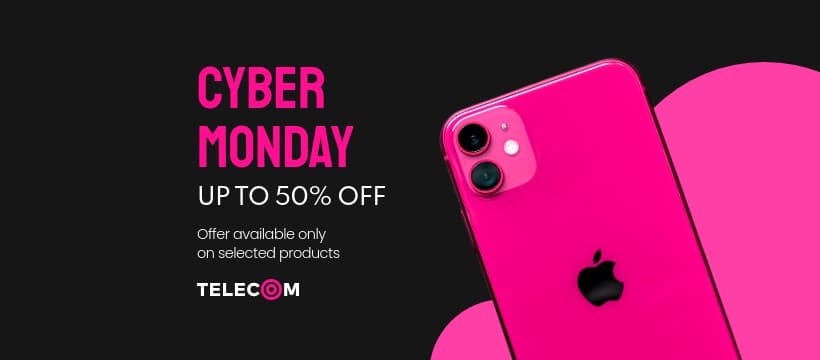 Cyber Monday Pink Apple Phone