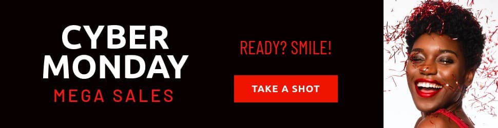 Cyber Monday Take a Smile Shot Billboard