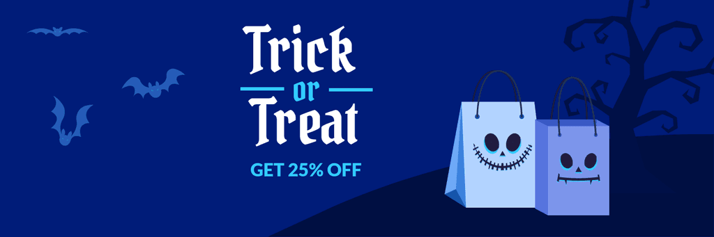 Trick or Treat Halloween Sale X Header