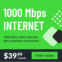 1000 Mbps Fiber Optic Internet