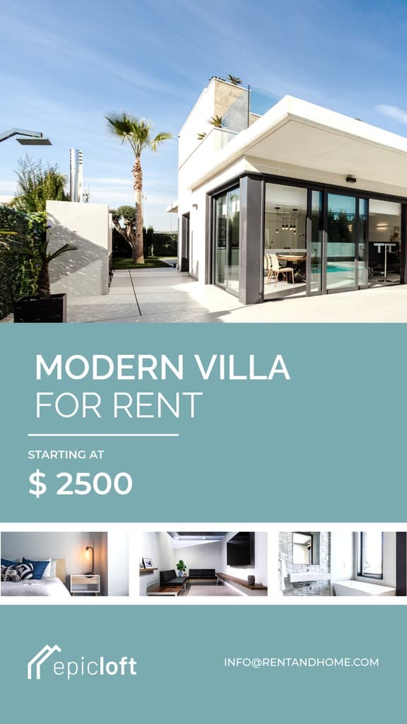 Before - Modern Villa For Rent Story