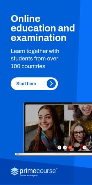 Online Education and Examination Half Page