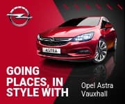 Red Opel Astra In Style Animated
