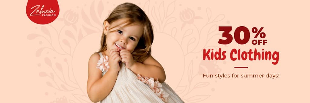 Kids Clothing Summer Days X Header