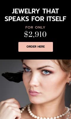 Elegant Necklace Pearls Only Vertical Rectangle