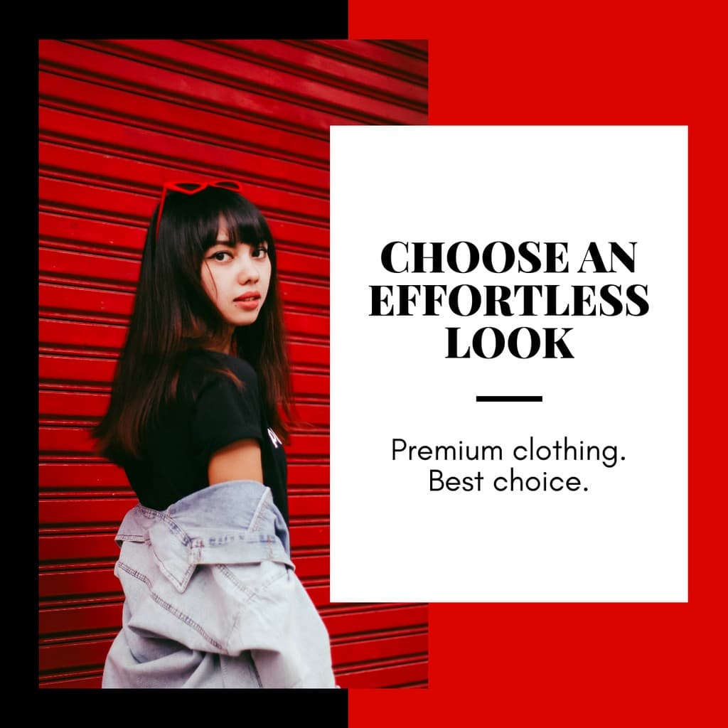 Effortless Look with Premium Clothing Facebook Square Post