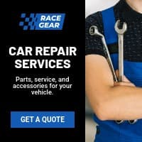 Car Repair Service Race Gear Small Square