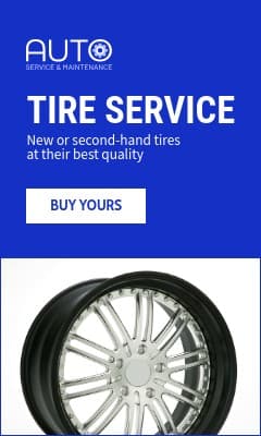 Best Quality Car Tire Service Animated Vertical Rectangle