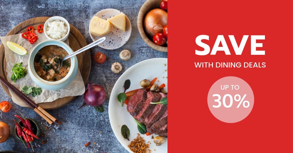 Save Money with Dining Deals Facebook Sponsored Message