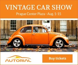 Vintage Car Show in Prague Animated