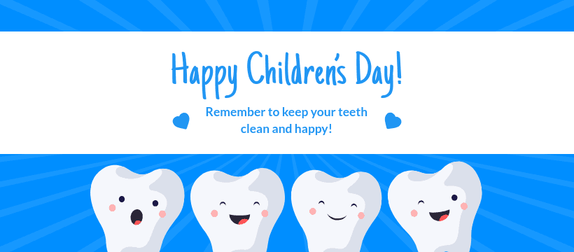 Dental Office Children's Day Facebook Cover