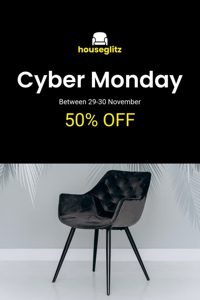 Cyber Monday Black Chair Discounts Pinterest Pin Tall