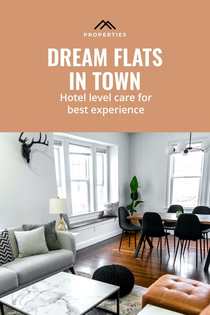 Hotel Experience Dream Flats in Town Pinterest Pin Tall