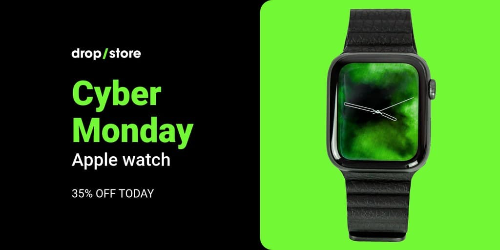 Cyber Monday Green Apple Watch X Image Post