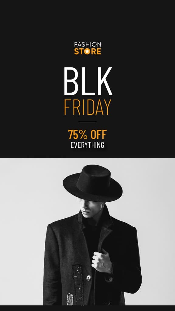 Black BLK Friday Men Fashion Store