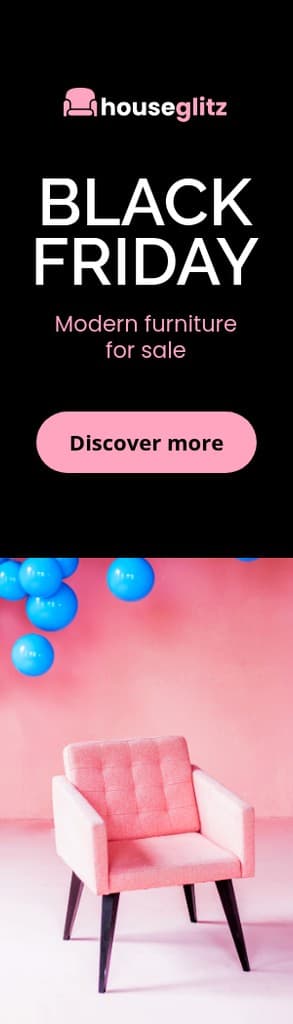 Black Friday Modern Pink Furniture Sale Portrait