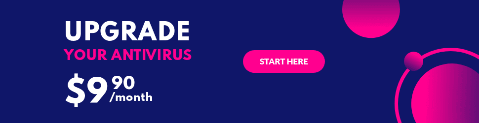 Blue Pink Upgrade Your Antivirus Billboard