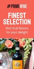 Finest Selection of Fruity Wines Vertical Banner