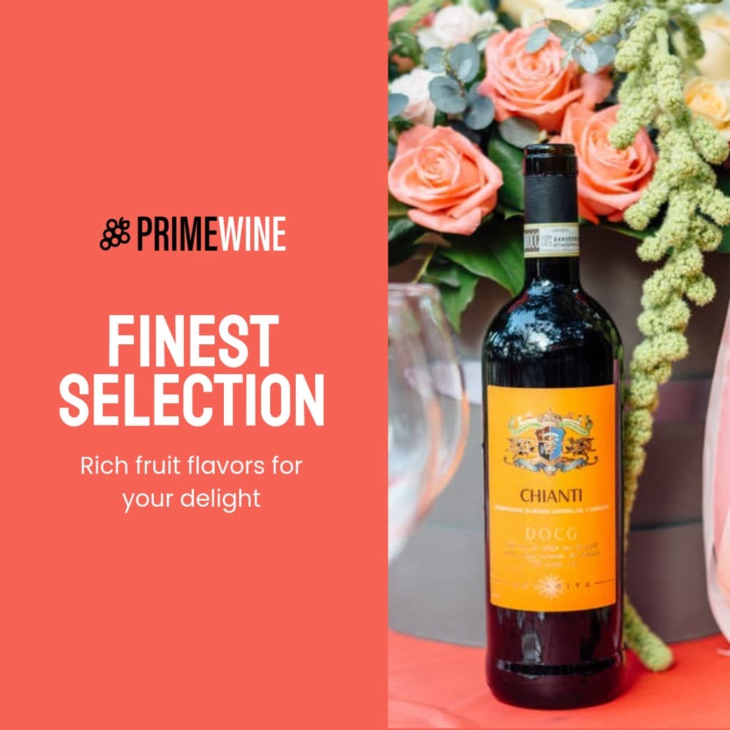 Finest Selection of Fruity Wines Facebook Square Post