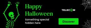 Happy Special Halloween with Green Skeleton Large Mobile