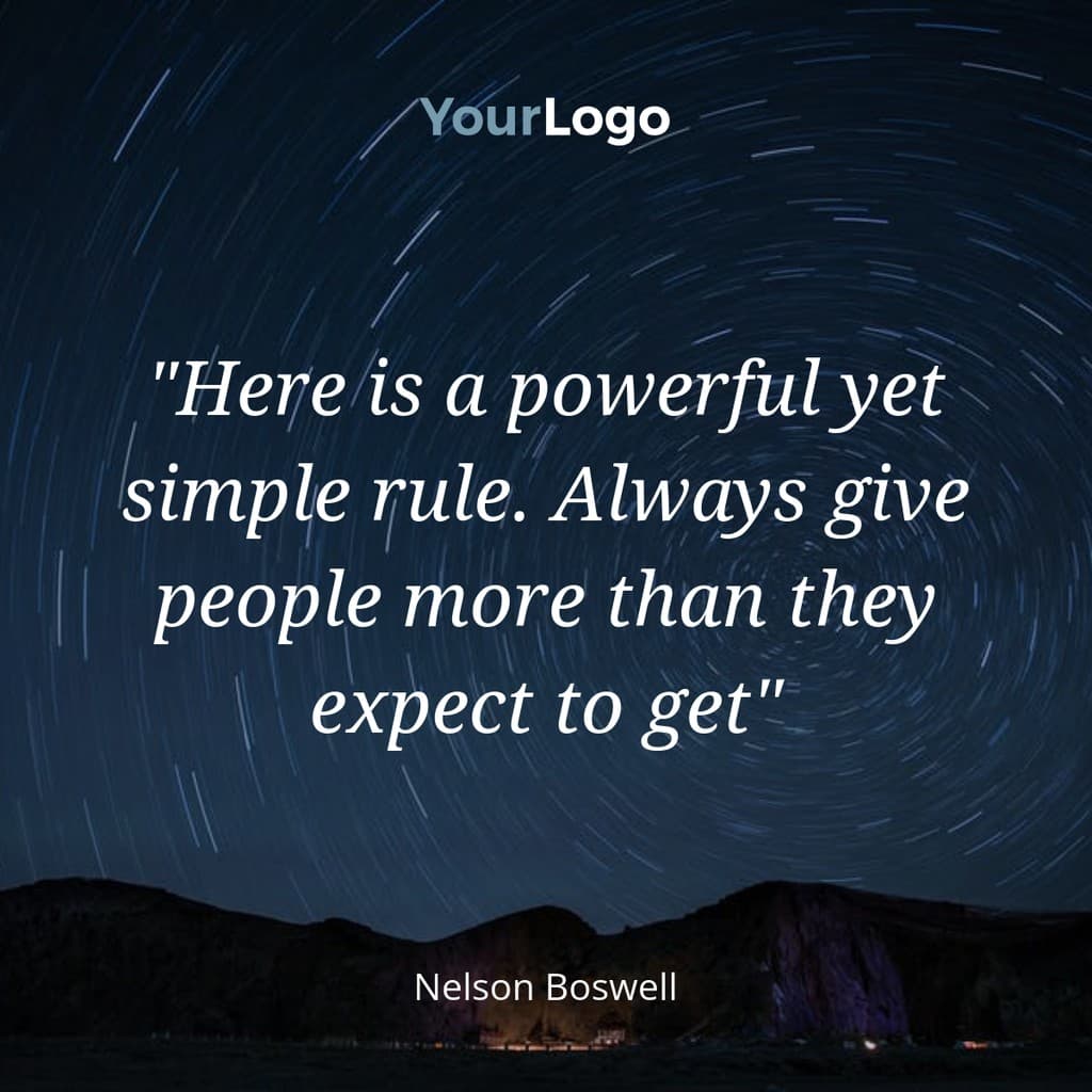 Give People More Quote Facebook Square Post