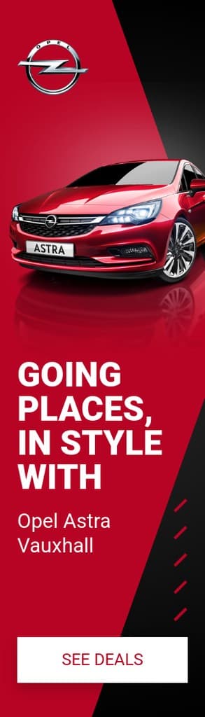 Red Opel Astra In Style Animated