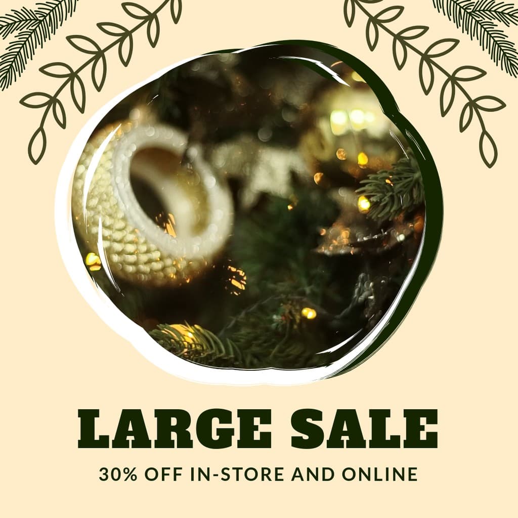 Christmas Tree Large Sale Video Facebook Square Video