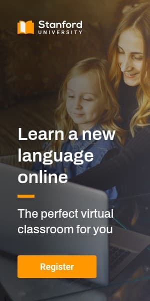 Learn a New Language Online Half Page