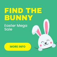 Find the Bunny Easter Mega Sale Small Square