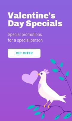 Valentine's Day Dove Specials Vertical Rectangle