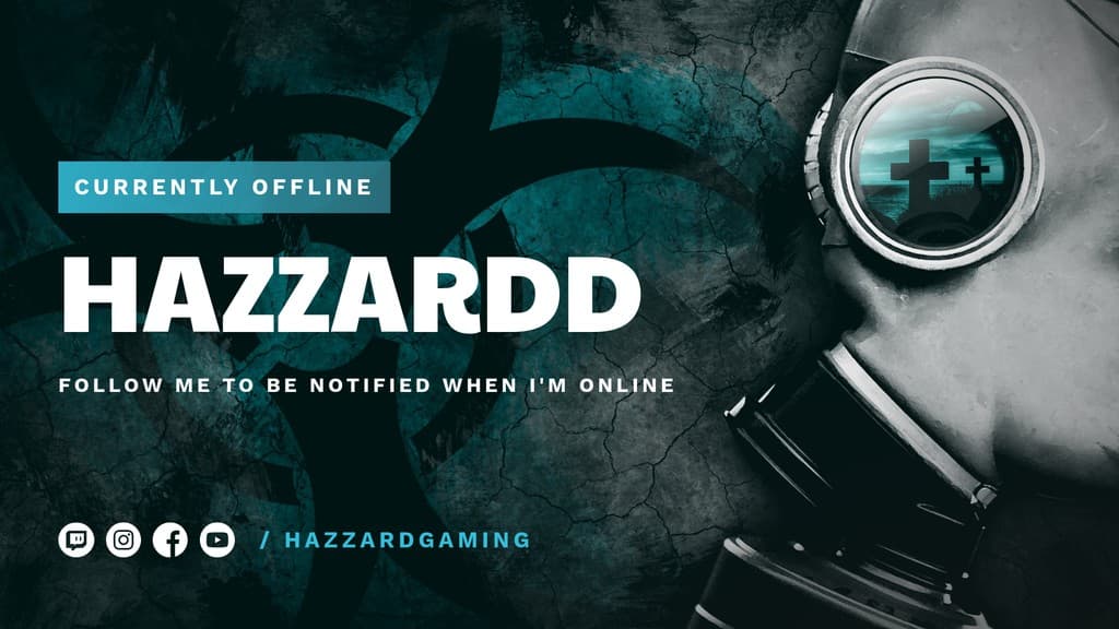 Hazzardd Gaming Twitch Video Cover Twitch Video Player Banner