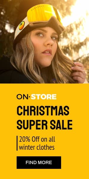 Winter Clothes Christmas Super Sales Half Page